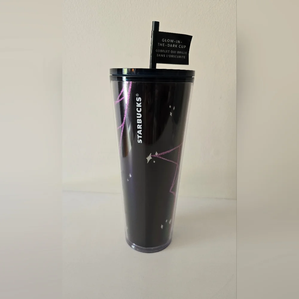 Starbucks Halloween Black Cat Glow-in-the-Dark Tumbler 24oz – NWT